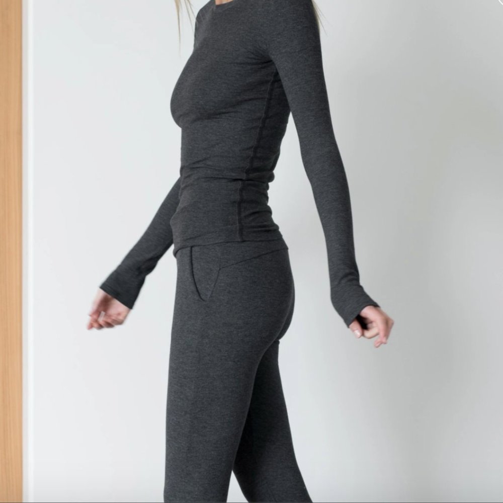 Lunya Restore Base Long Sleeve Tee, small, worn 2X